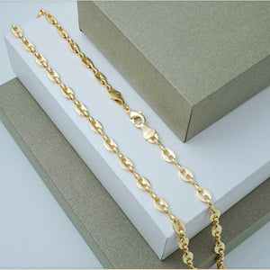 Cadena oro laminado 18K tejido Gucci 45cm unisex Ref 44036