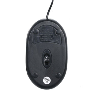 Mouse Óptico alámbrico con luces LED Precisión y Comodidad