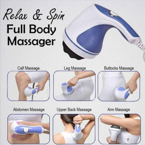 Masajeador eléctrico reductor corporal 4 cabezales intercambiables relaxtone
