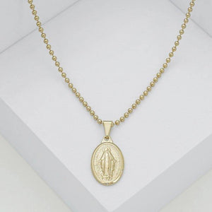 Dije oro laminado 18K Virgen milagrosa mediana Ref 23369
