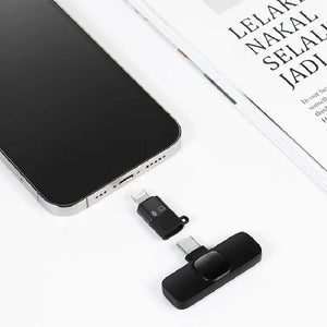 Micrófonos dobles inalámbricos de solapa para celular K9