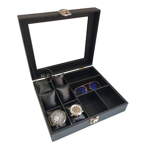Organizador porta relojes y gafas de lujo