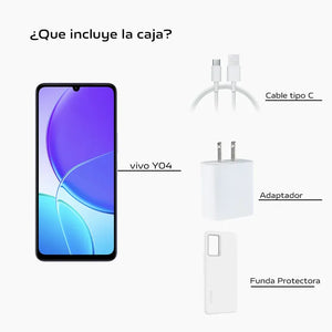 Cel 4G Vivo Y19s 256GB + Audi. Negro