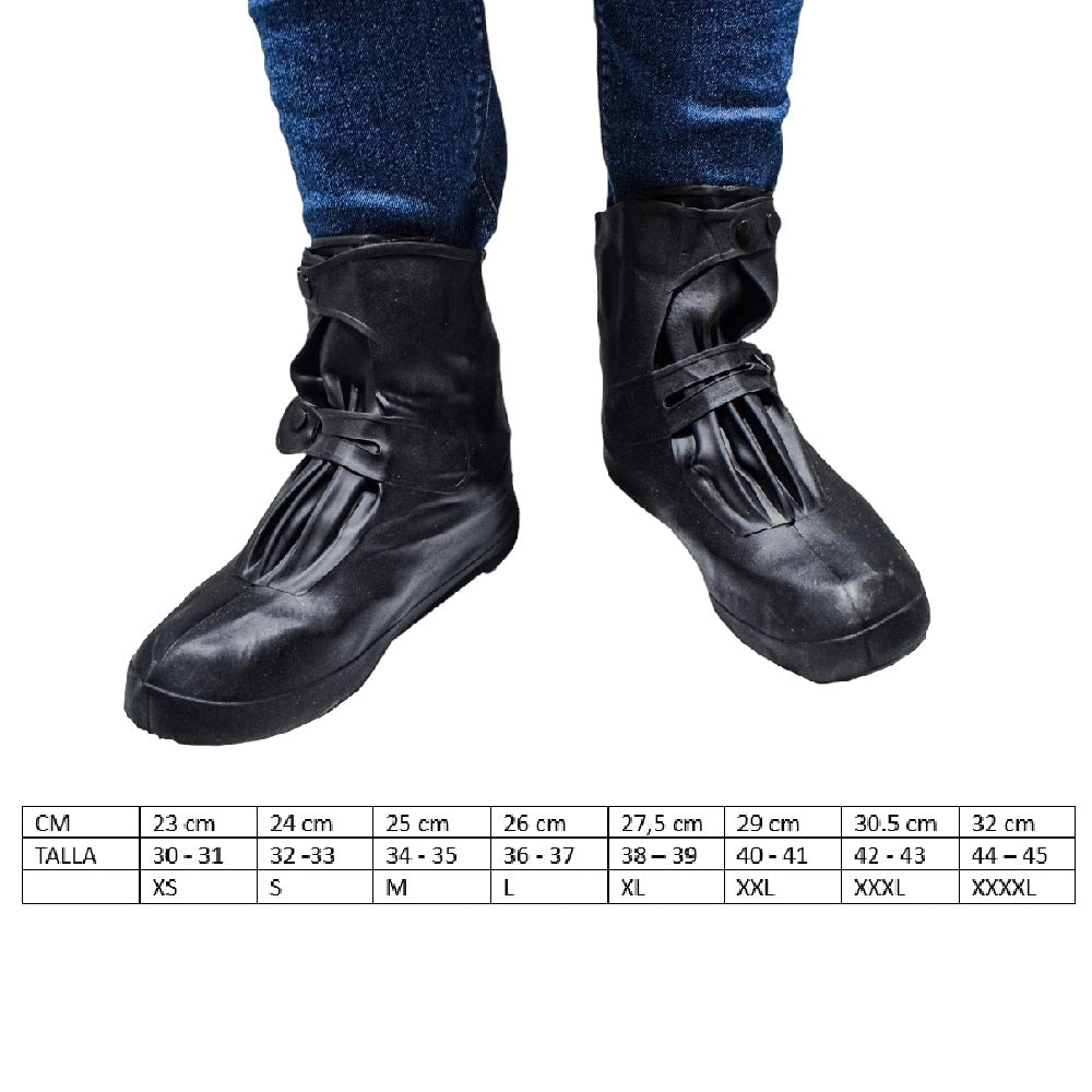 Botas zapatones impermeables con broches ajustables