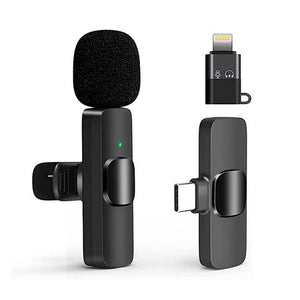 Micrófono inalámbrico de solapa iPhone Lightning y tipo C K8