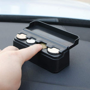 Caja organizador de monedas para carro de 5 puestos