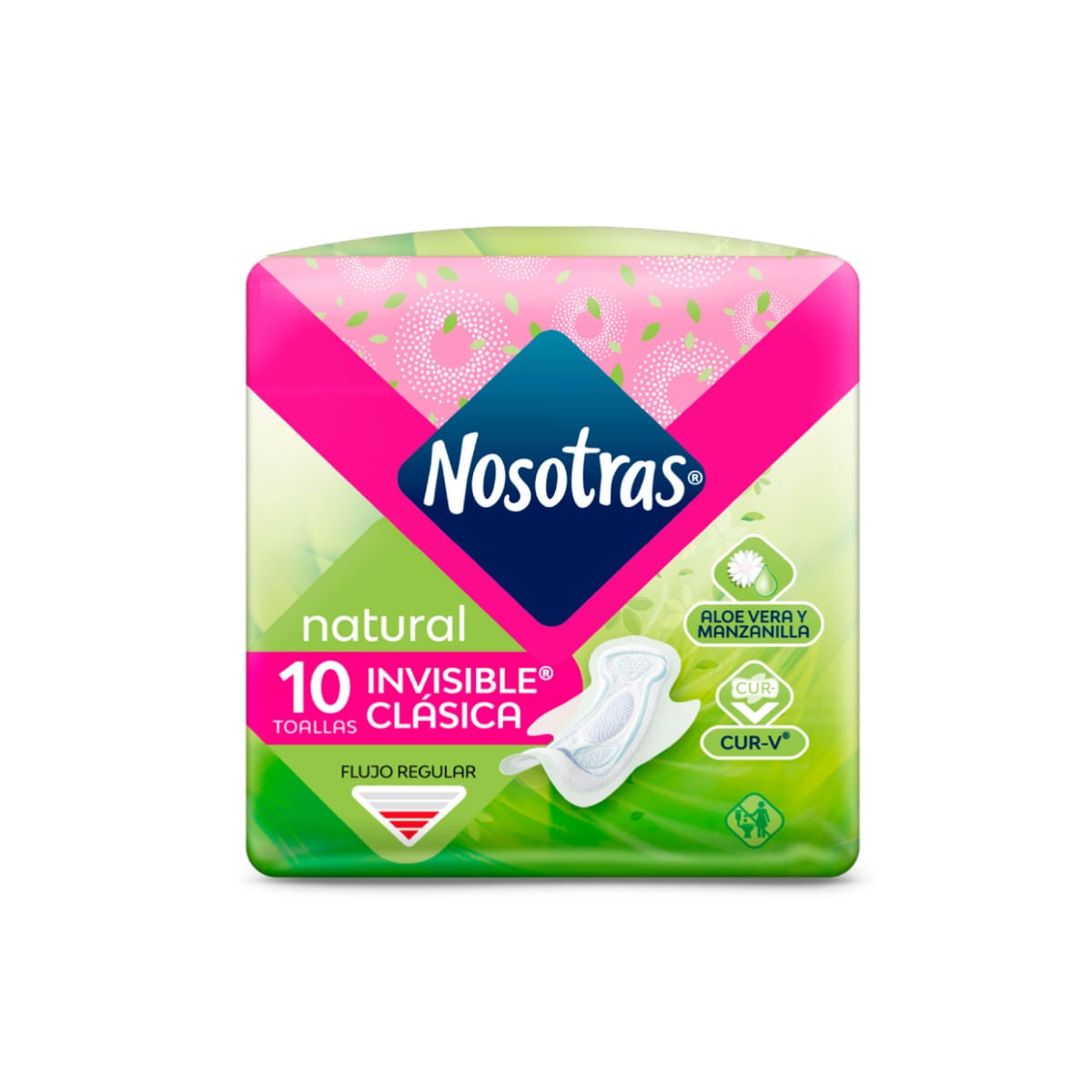 Toallas higienicas nosotras nat inv clasica *10