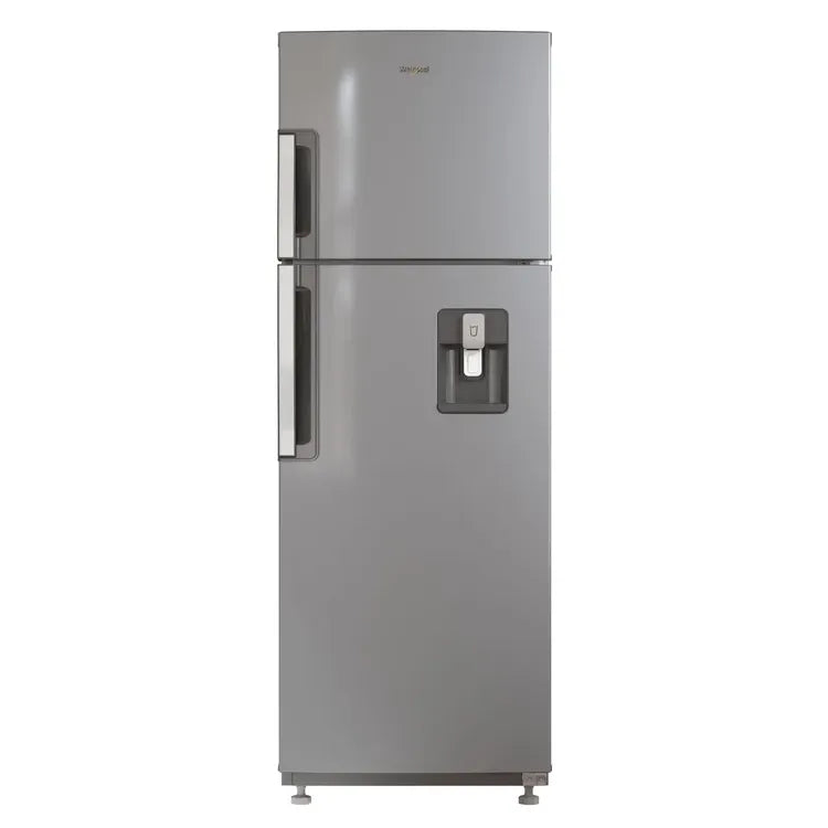 Nevera Whirlpool No Frost Congelador Superior 303 Litros Brutos Gris