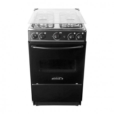 Estufa De Piso Abba 4 Puestos Con Horno Gas Natural AT101-6 Negro