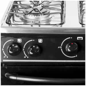 Estufa De Piso Abba Con Horno 4 Puestos Gas Natural AT1013 Negro