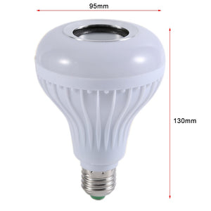 Bombillo parlante bluetooth luces multicolor con control