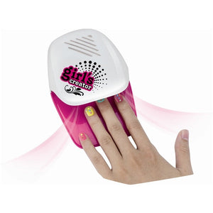 Kit de Manicure esmaltes lámpara y decoraciones infantil