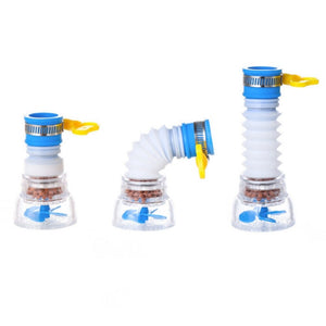 Filtro purificador y ahorrador de agua expandible para grifo