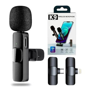 Micrófono inalámbrico de solapa iPhone Lightning y tipo C K8