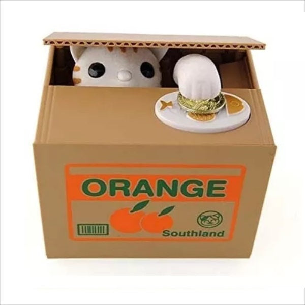 Alcancía De Gato O Panda Roba Monedas Eléctrica con movimiento