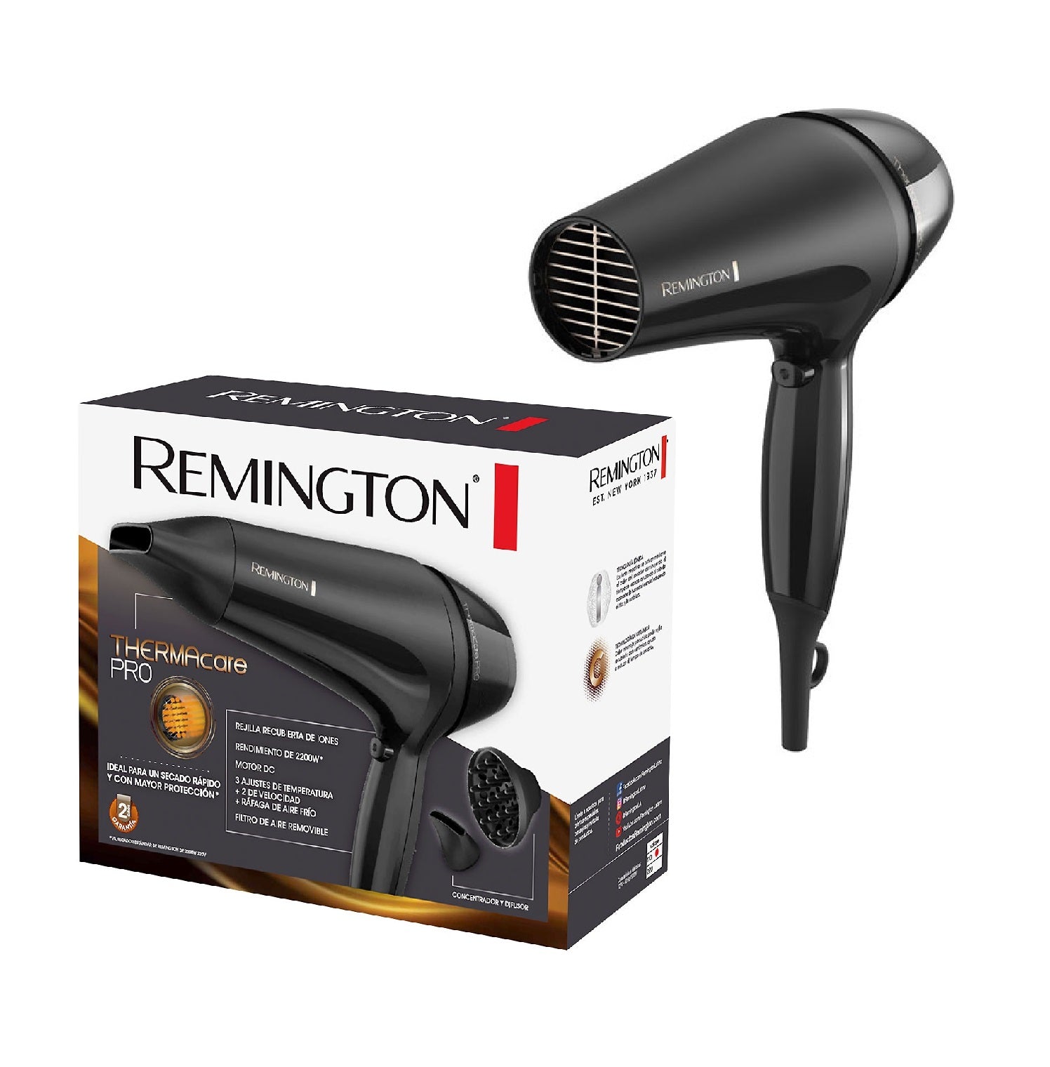 Secador Remington profesional Thermacare antifrizz Original