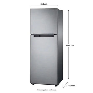 Nevera Samsung No Frost Congelador Superior 236 Litros Brutos RT22FARADS8 Gris
