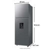Nevera Samsung No Frost Congelador Superior 301 Litros Brutos RT31DG5220S9CO