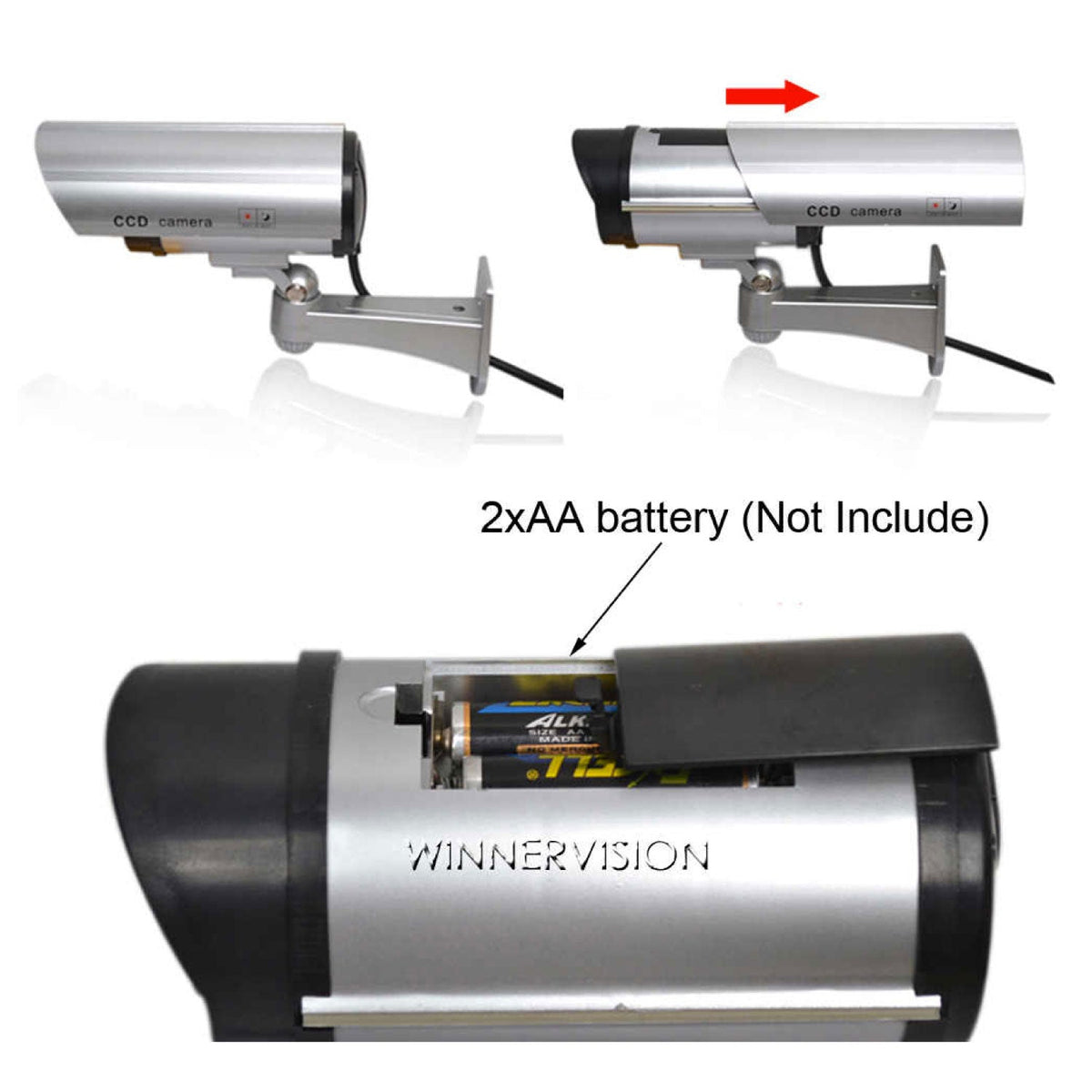 Cámara de seguridad dummy con función pilas