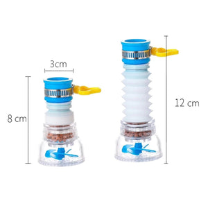 Filtro purificador y ahorrador de agua expandible para grifo