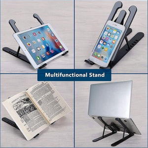 Base soporte para computador tablet celular retráctil antideslizante