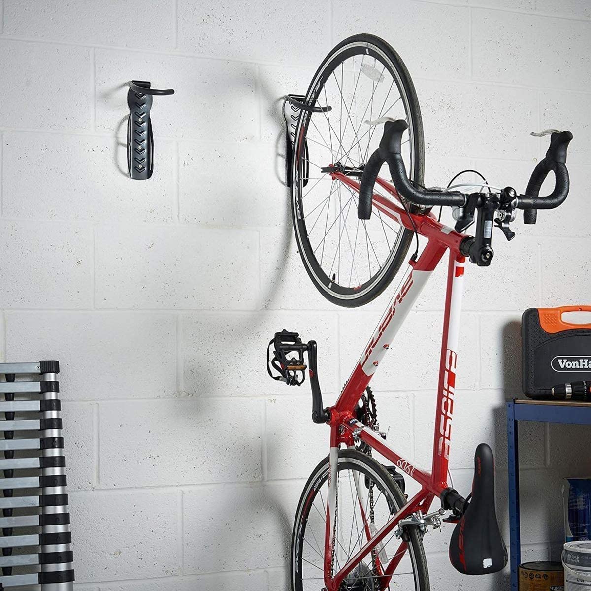 Soporte rack organizador de bicicleta para pared