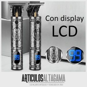 Máquina patillera profesional inalámbrica vgr con pantalla led