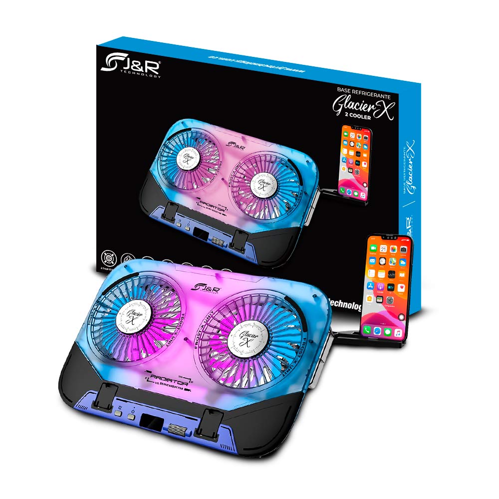 BRJR 022 BASE REFRIGERANTE "GLACIER X" RGB 2 COOLERS FROST