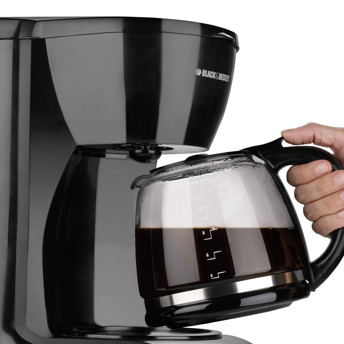 CAFETERA BLACK+DECKER DE VIDRIO-12 TAZAS