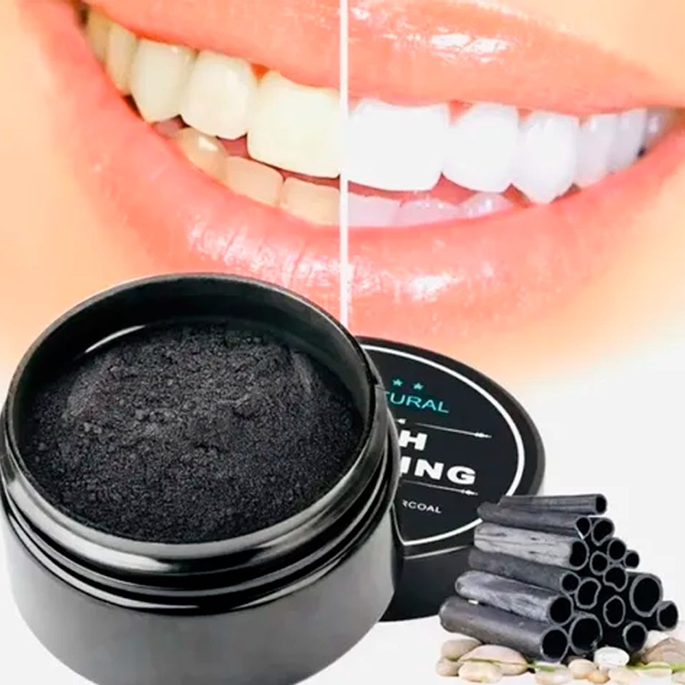 Carbón activado blanqueador dental 100% natural 30gr