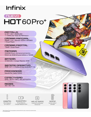 Infinix hot 60 pro+ 256+8