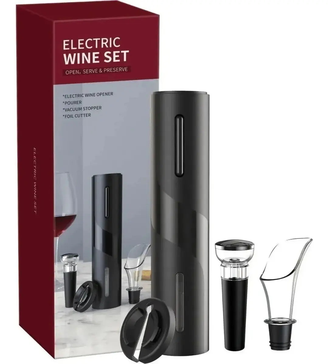 Destapador de Vinos De Aire Set 4 en 1 Accesorios Acero Inoxidable