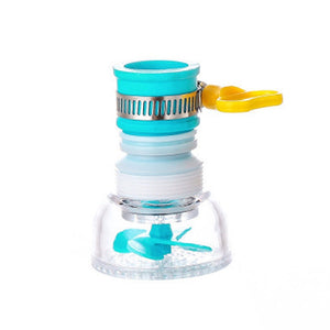 Filtro purificador y ahorrador de agua expandible para grifo