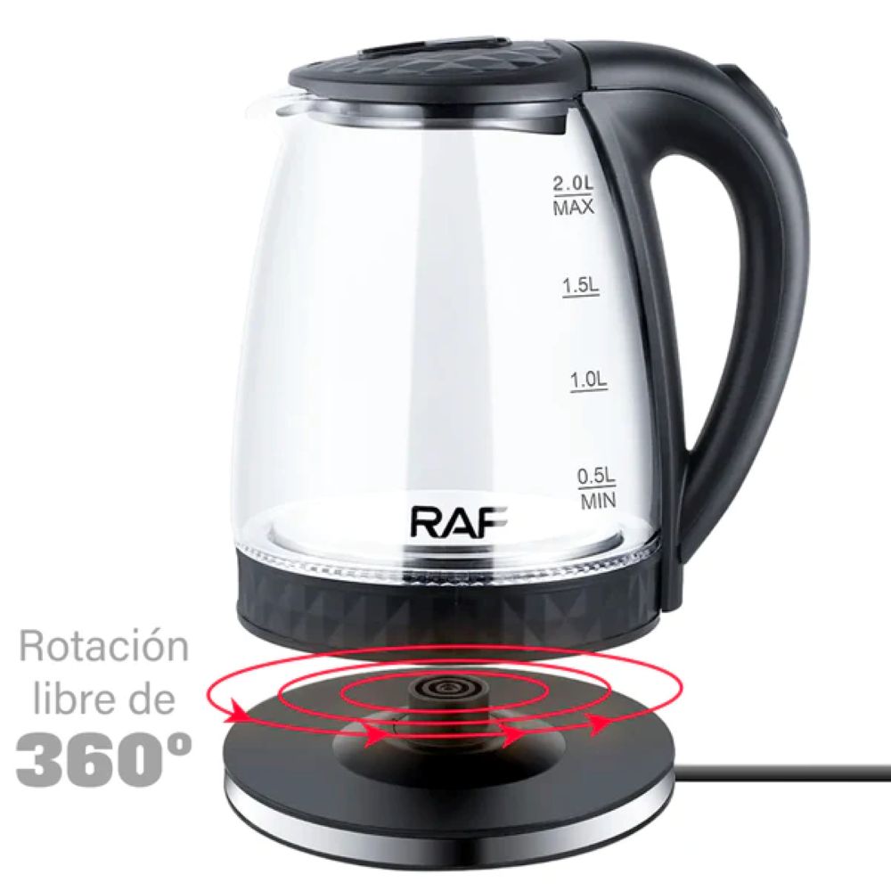 HERVIDOR ELECTRICO 2.8L 800W RAF 97865 VIDRIO