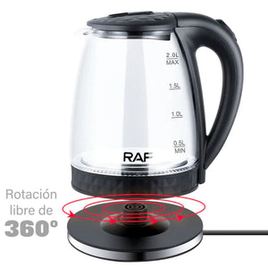 HERVIDOR ELECTRICO 2.8L 800W RAF 97865 VIDRIO