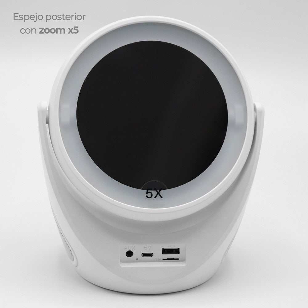 J5212 Espejo 2 En 1 Iluminacion Led Y Musica 3W 2 1200 M