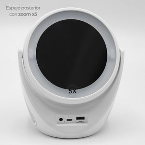 J5212 Espejo 2 En 1 Iluminacion Led Y Musica 3W 2 1200 M