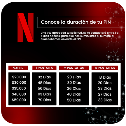 Bono Netflix $20.000