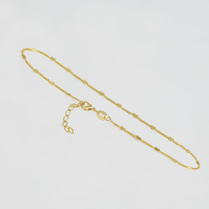 Tobillera oro laminado 18K Cubana Love broche ajustable Ref: 54019