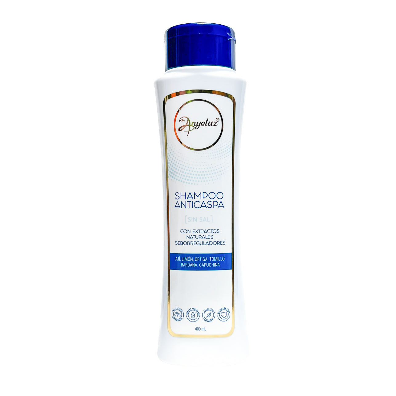 shampoo anticaspa anyeluz x 400ml