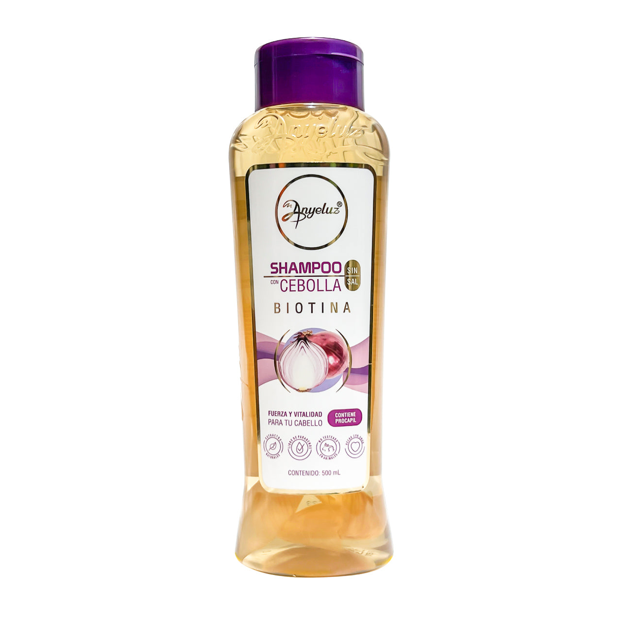 shampoo con cebolla anyeluz x 500ml