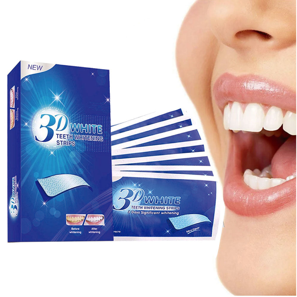 Tiras de blanqueamiento dental 3D white casero 7 unidades
