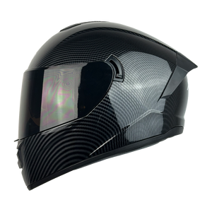 XR-701 XECURO FIBRA DE CARBON  NEGRO BRILLO