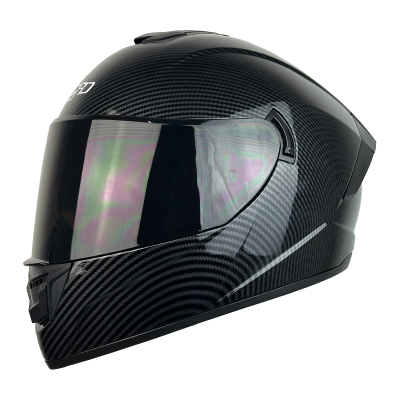 XR-701 XECURO FIBRA DE CARBON  NEGRO BRILLO