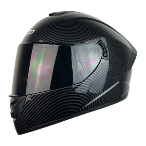 XR-701 XECURO FIBRA DE CARBON  NEGRO BRILLO