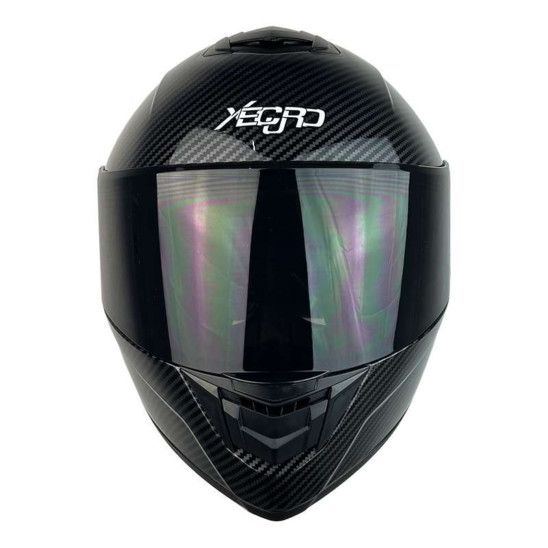 XR-701 XECURO FIBRA DE CARBON  NEGRO BRILLO