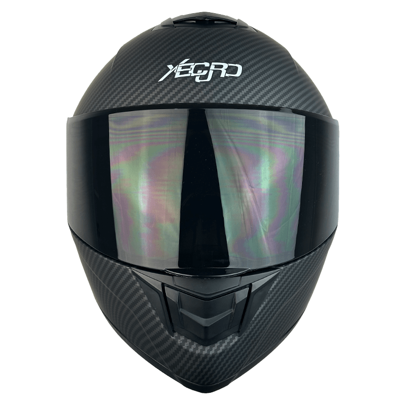 CASCO XECURO FIBRA DE CARBON NEGRO MATE XR-701