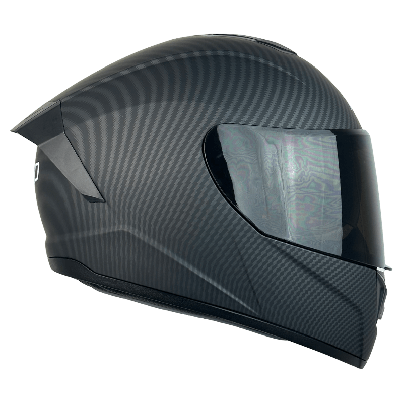 CASCO XECURO FIBRA DE CARBON NEGRO MATE XR-701