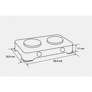 Cocineta Abba Sobre Mesa 2 Puestos Gas Propano SG200-1
