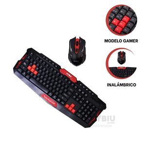 Teclado Mouse Weibo Mecanico Inalambrico Gamer Wb8088